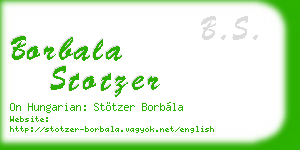borbala stotzer business card